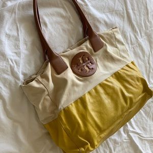 Tory Burch Canvas Weekender Bag